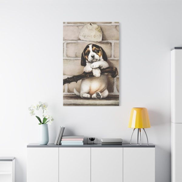 91655-32.jpg Puppy by L. Prang & Co Standard Canvas