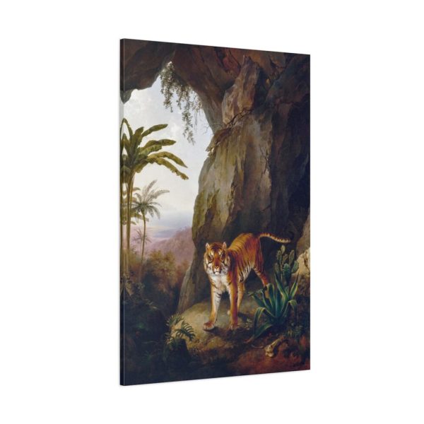 91655-335.jpg Tiger in a Cave by Jacques by Laurent Agasse Standard Canvas