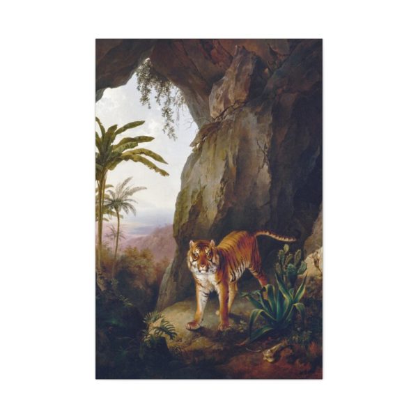 91655-336.jpg Tiger in a Cave by Jacques by Laurent Agasse Standard Canvas