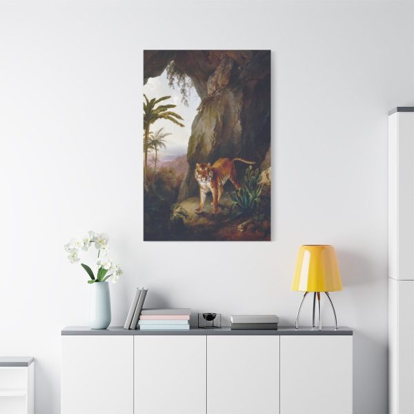 91655-337.jpg Tiger in a Cave by Jacques by Laurent Agasse Standard Canvas