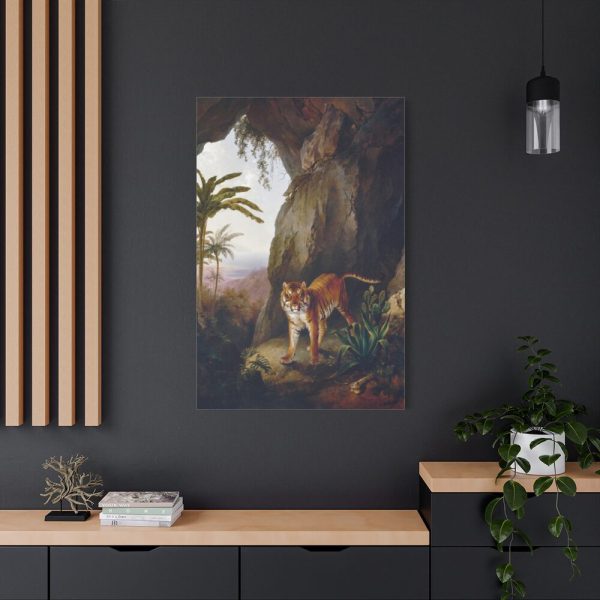 91655-338.jpg Tiger in a Cave by Jacques by Laurent Agasse Standard Canvas