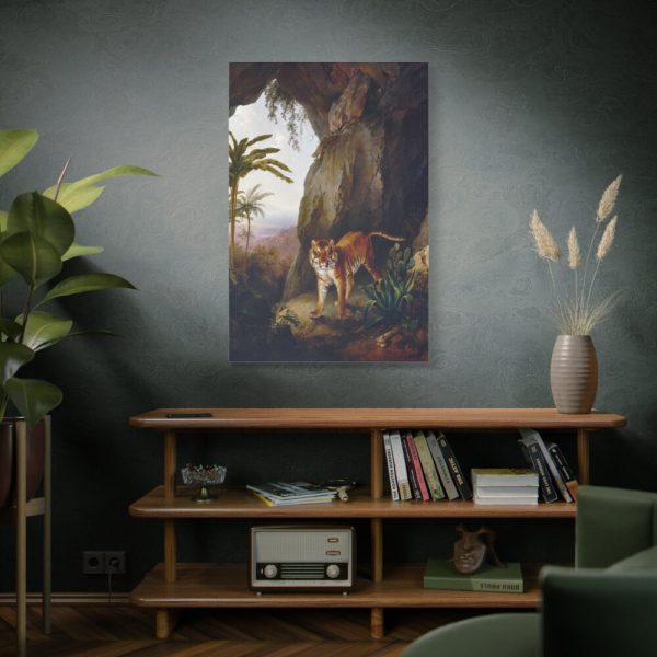 91655-339.jpg Tiger in a Cave by Jacques by Laurent Agasse Standard Canvas