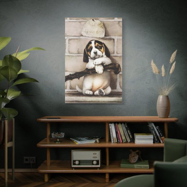 91655-34.jpg Puppy by L. Prang & Co Standard Canvas