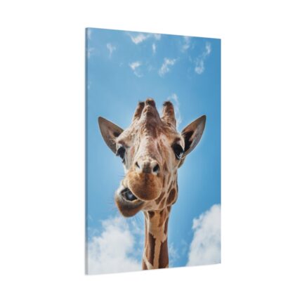 An Up-Close Look at a Giraffe at the Gladys Porter Zoo Standard Canvas