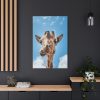 An Up-Close Look at a Giraffe at the Gladys Porter Zoo Standard Canvas