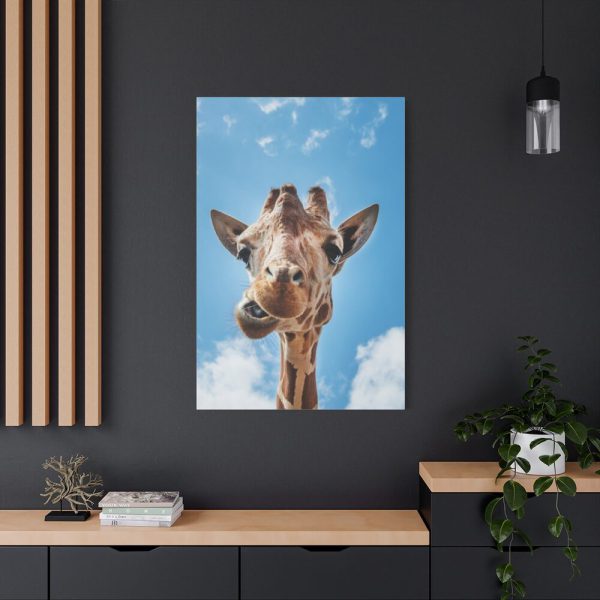An Up-Close Look at a Giraffe at the Gladys Porter Zoo Standard Canvas