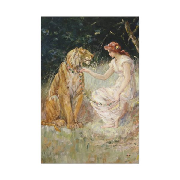 91655-345.jpg Lady and the Tiger by Frederick Stuart Church Standard Canvas