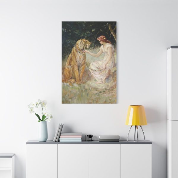 91655-347.jpg Lady and the Tiger by Frederick Stuart Church Standard Canvas