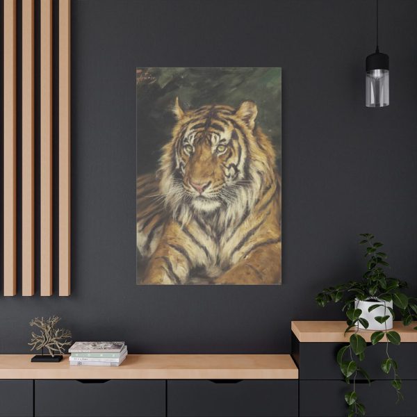 91655-353.jpg A Reclining Tiger by Géza Vastagh Standard Canvas