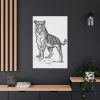 91655-358.jpg Vintage Tiger Animal Illustration Standard Canvas