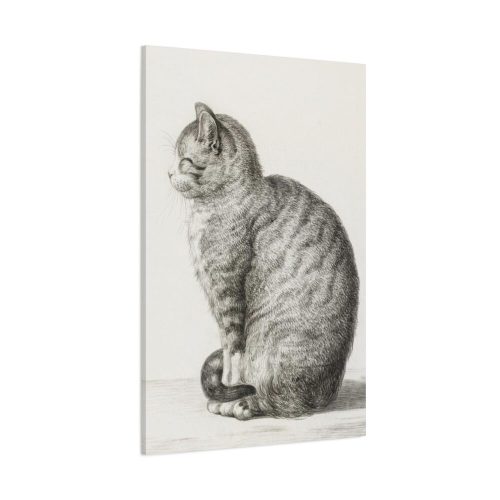 91655-360.jpg Sitting cat by Jean Bernard Standard Canvas
