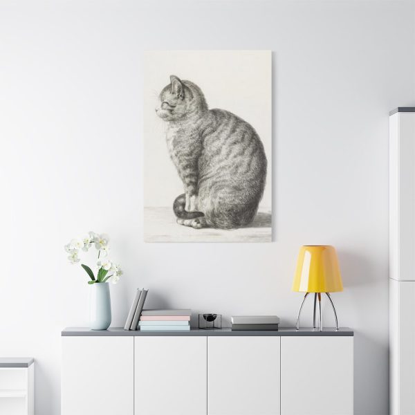 91655-362.jpg Sitting cat by Jean Bernard Standard Canvas