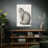 91655-364.jpg Sitting cat by Jean Bernard Standard Canvas