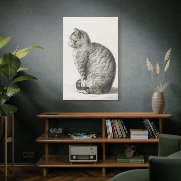 91655-364.jpg Sitting cat by Jean Bernard Standard Canvas