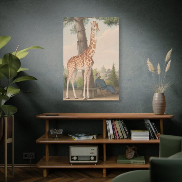 91655-399.jpg Study of the Giraffe by Nicolas Hüet Standard Canvas