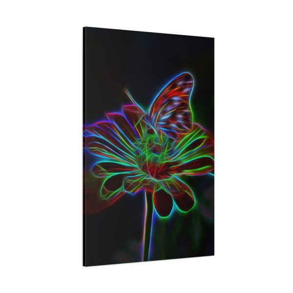 91655-405.jpg Flower Butterfly Light Effect Standard Canvas
