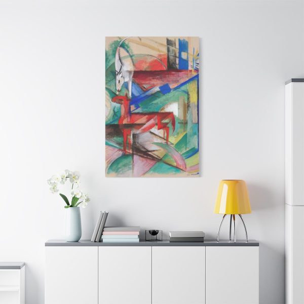 91655-57.jpg Landscape with Animals by Franz Marc Standard Canvas