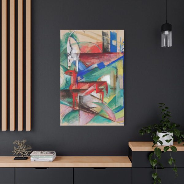 91655-58.jpg Landscape with Animals by Franz Marc Standard Canvas