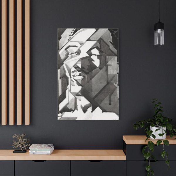 91655-63.jpg Self-Portrait Drawing by Reijer Stolk Standard Canvas
