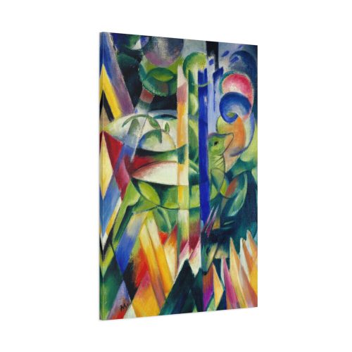 91655-70.jpg The Little Mountain Goats by Franz Marc Standard Canvas