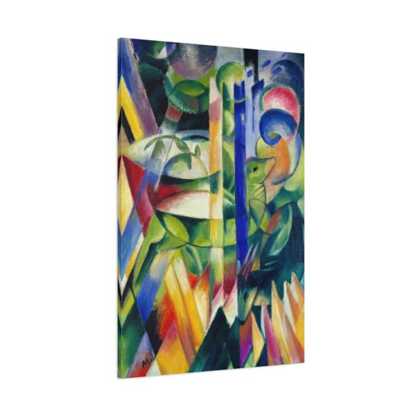 The Little Mountain Goats by Franz Marc Standard Canvas