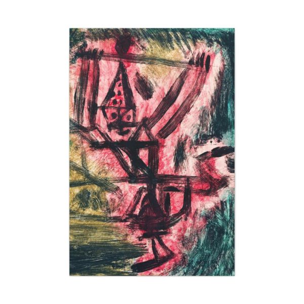 91655-86.jpg Fire Clown by Paul Klee Standard Canvas