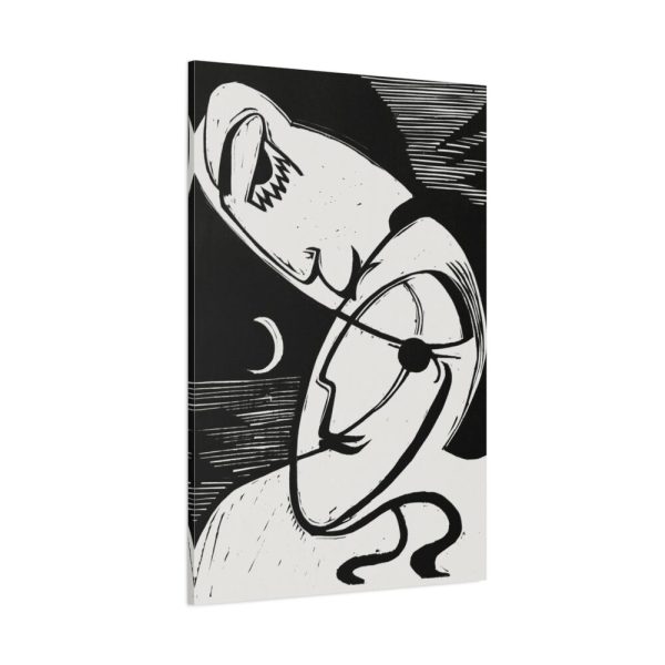 91655-90.jpg The Kiss by Ernst Ludwig Kirchner Standard Canvas