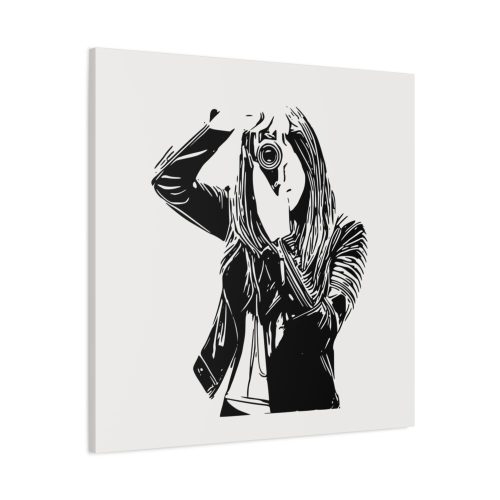 Woman Photographer Standard Canvas