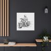 91663-113.jpg Biker Riding Motorcycle Standard Canvas