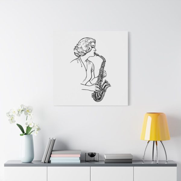 91663-117.jpg Saxophonist Standard Canvas