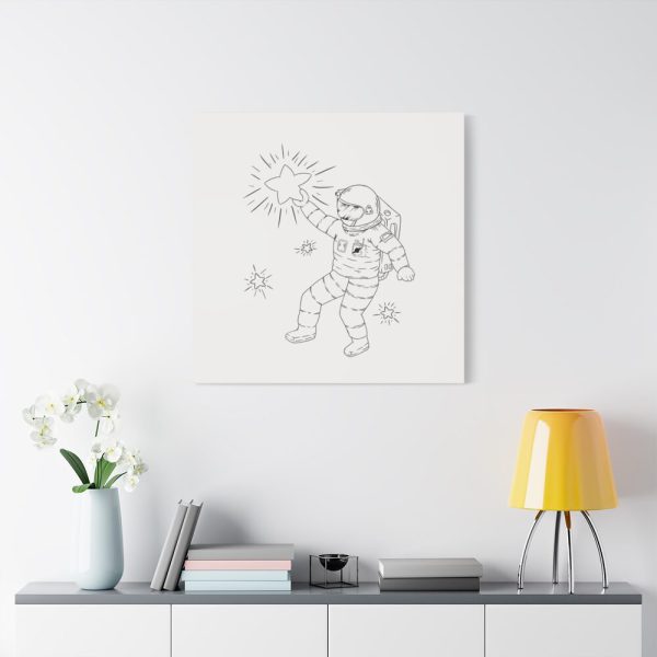 91663-122.jpg Astronaut Line Art Standard Canvas