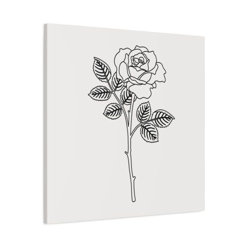 Rose Illustration Standard Canvas
