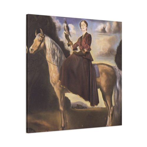 Equestrian Fantasy Portrait of Lady Dunn by Salvador Dali Standard Canvas