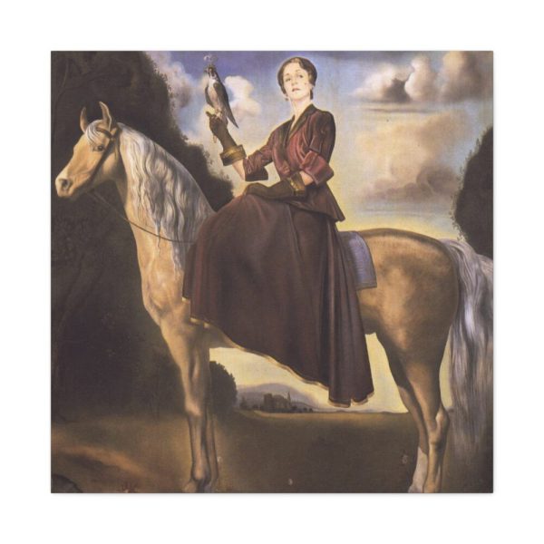 91663-146.jpg Equestrian Fantasy Portrait of Lady Dunn by Salvador Dali Standard Canvas