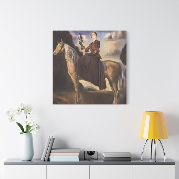 91663-147.jpg Equestrian Fantasy Portrait of Lady Dunn by Salvador Dali Standard Canvas