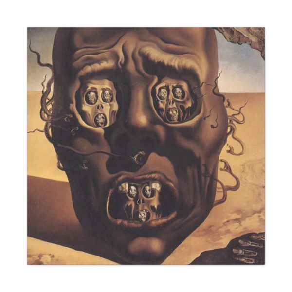 91663-16.jpg The Face of War by Salvador Dali Standard Canvas