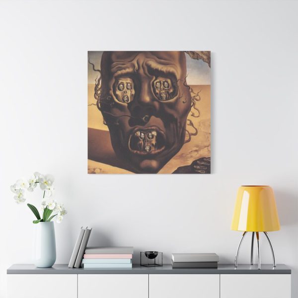 91663-17.jpg The Face of War by Salvador Dali Standard Canvas