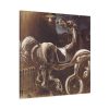 91663-20.jpg Debris of an Automobile Giving Birth to a Blind Horse Biting a Telephone Standard Canvas