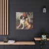 Two Dogs by a Kennel by Conradijn Cunaeus Standard Canvas
