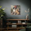 Two Dogs by a Kennel by Conradijn Cunaeus Standard Canvas