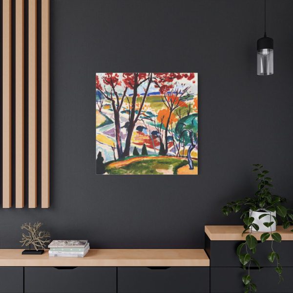 91663-38.jpg Landscape, Bridge by Henry Lyman Sayen Standard Canvas