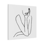 Line Art Woman Standard Canvas