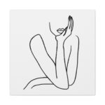 Line Art Woman Standard Canvas - Image 2
