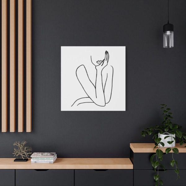 91663-58.jpg Line Art Woman Standard Canvas