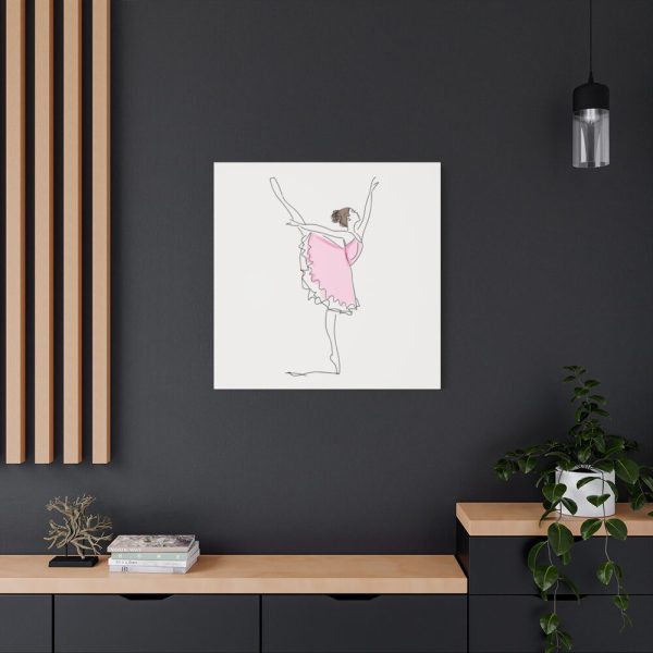 91663-63.jpg Ballerina in Pink Dress Standard Canvas