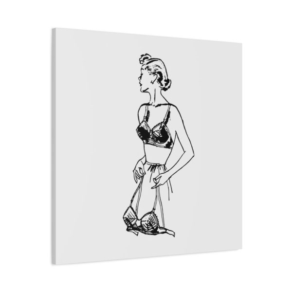 91663-70.jpg Lady Holding Brassiere Standard Canvas