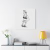 91663-72.jpg Lady Holding Brassiere Standard Canvas