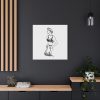 91663-73.jpg Lady Holding Brassiere Standard Canvas