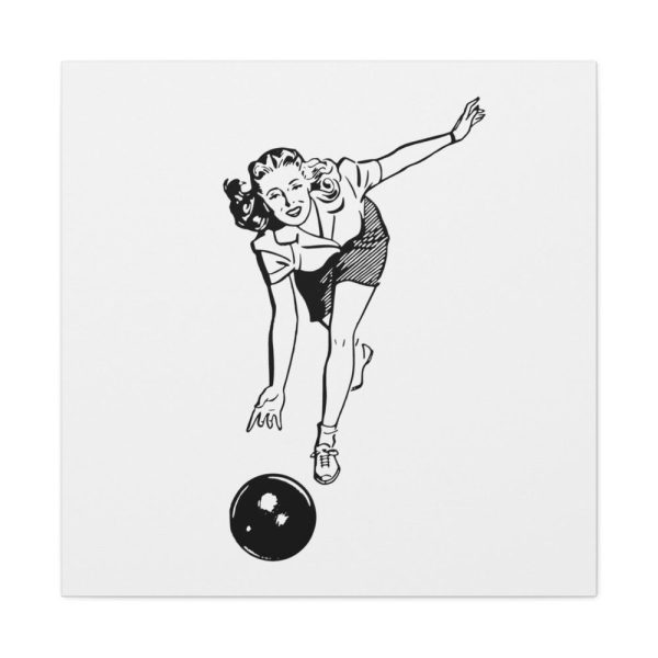 91663-91.jpg Bowling Woman Standard Canvas