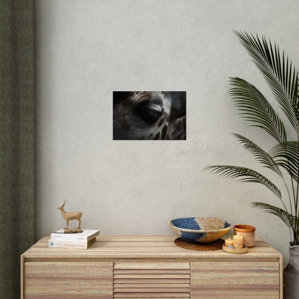 Giraffe Black Eye Poster